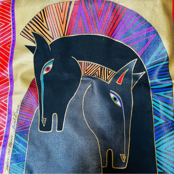 Laurel Burch Tote. NWOT.  Extra large. 100% cotton canvas. Shoulder bag - Picture 3 of 5